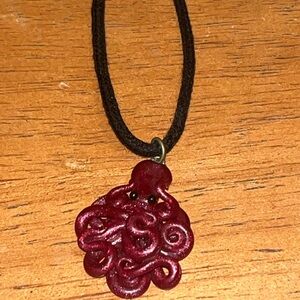 Mini Shimmery Octopus Pendant